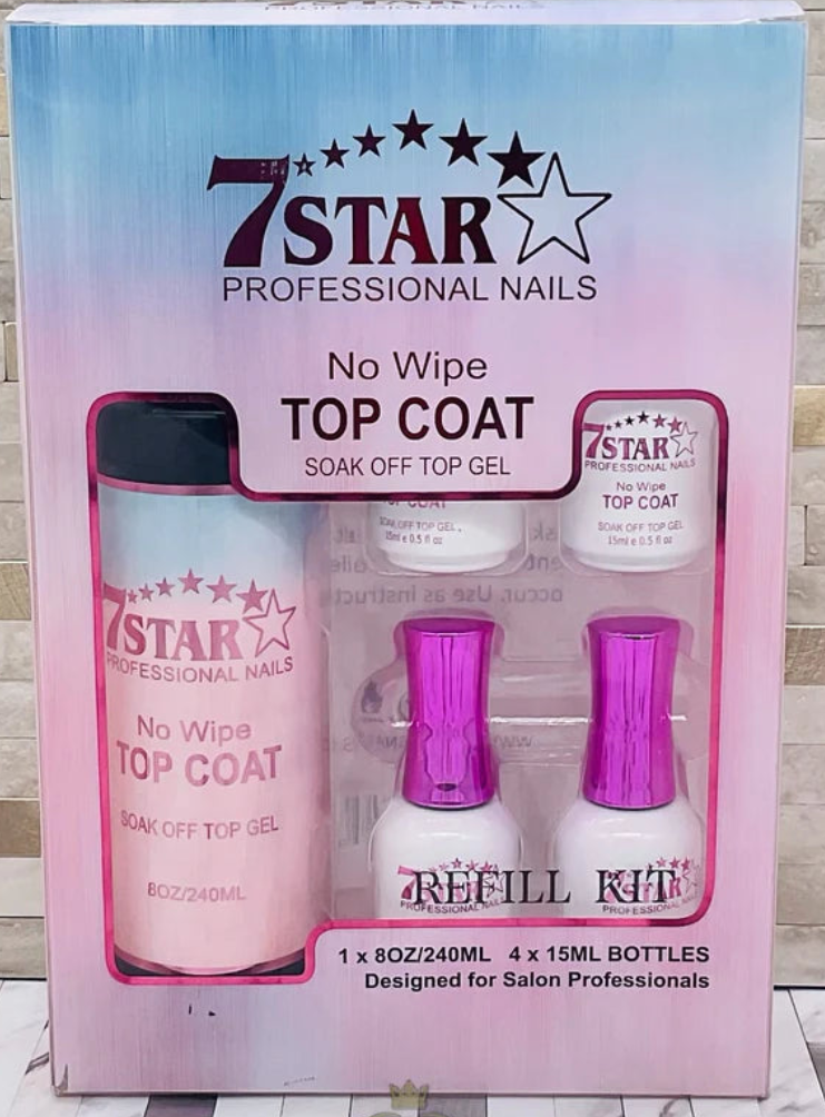 7Star Soak Off Top Gel Kit