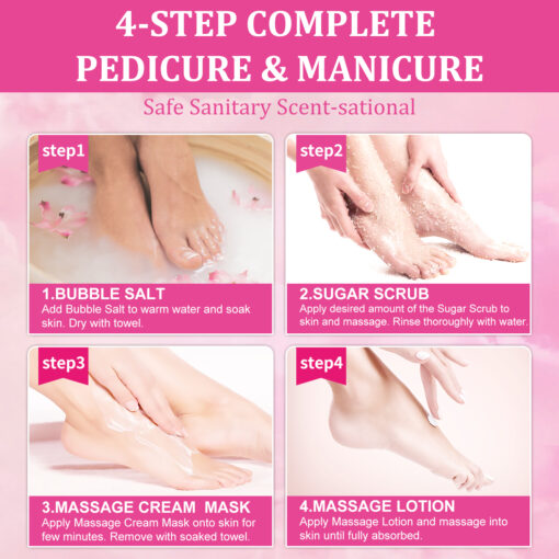 NBC 4 in 1 Bubble Spa Deluxe Pedicure Kit
