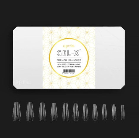 Apres Gel X French Manicure (Sculpted Coffin Long)